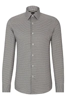 Slim-fit shirt printed twill