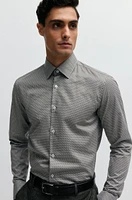 Slim-fit shirt printed twill