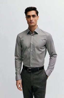 Slim-fit shirt printed twill