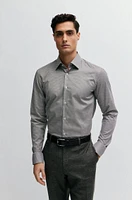 Slim-fit shirt printed twill