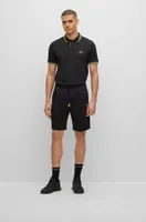 Slim-fit polo shirt stretch piqué