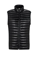 Lightweight water-repellent gilet with down filling