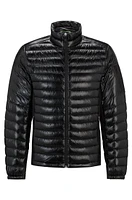 BOSS - Lightweight water-repellent jacket with down filling Black