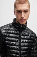 BOSS - Lightweight water-repellent jacket with down filling Black