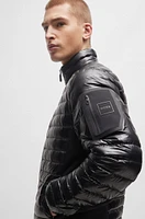 BOSS - Lightweight water-repellent jacket with down filling Black