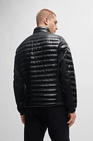 BOSS - Lightweight water-repellent jacket with down filling Black