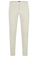 Slim-fit regular-rise chinos stretch cotton