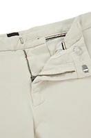 Slim-fit regular-rise chinos stretch cotton