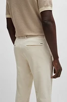 Slim-fit regular-rise chinos stretch cotton