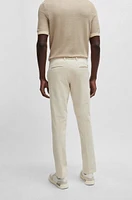 Slim-fit regular-rise chinos stretch cotton