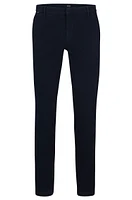 Slim-fit regular-rise chinos stretch cotton