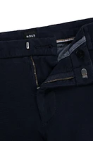 Slim-fit regular-rise chinos stretch cotton