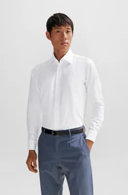 Regular-fit shirt easy-iron Oxford stretch cotton