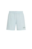 Fully lined swim shorts with logo print