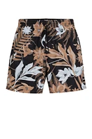 Fully lined swim shorts with seasonal print