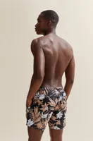 Fully lined swim shorts with seasonal print