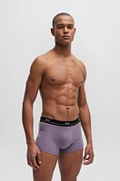 Five-pack of stretch-cotton trunks with logo waistbands