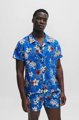 Regular-fit shirt with seasonal print