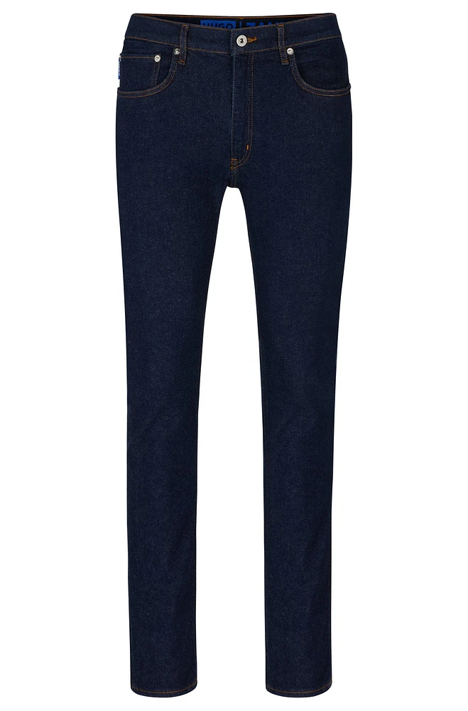 Extra-slim-fit jeans dark-blue stretch denim