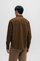 Relaxed-fit overshirt heavy cotton twill