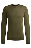 Regular-fit sweater fine-gauge silk