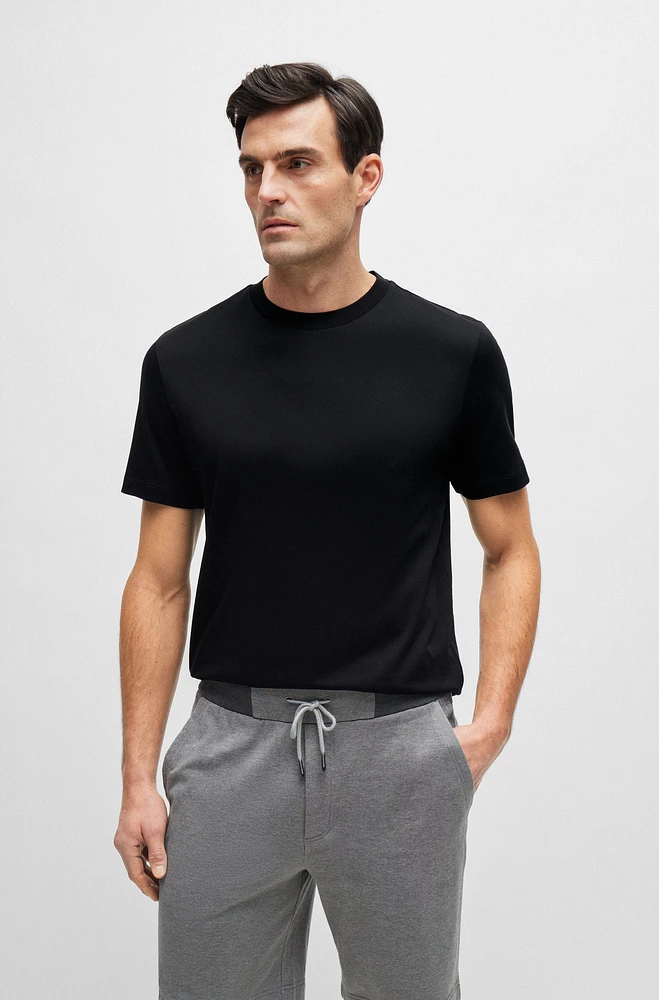 Mercerised-cotton T-shirt a regular fit