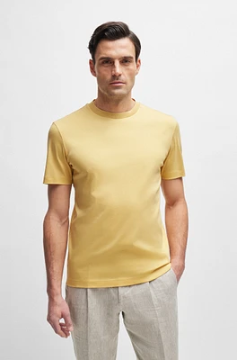 Camiseta de cuello redondo regular fit en algodón mercerizado