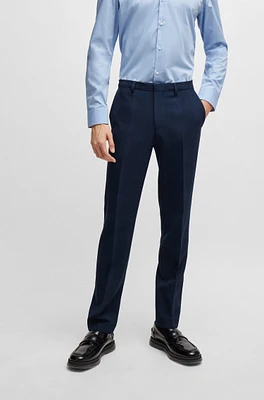 Extra-slim-fit trousers checked performance-stretch twill