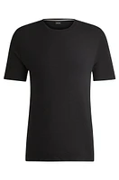 Stretch-jersey pajama T-shirt with embroidered logo