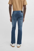 Slim-fit jeans blue Italian cashmere-touch denim