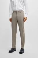 Slim-fit suit micro-patterned stretch cloth