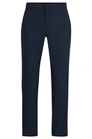 Slim-fit trousers micro-patterned performance-stretch jersey