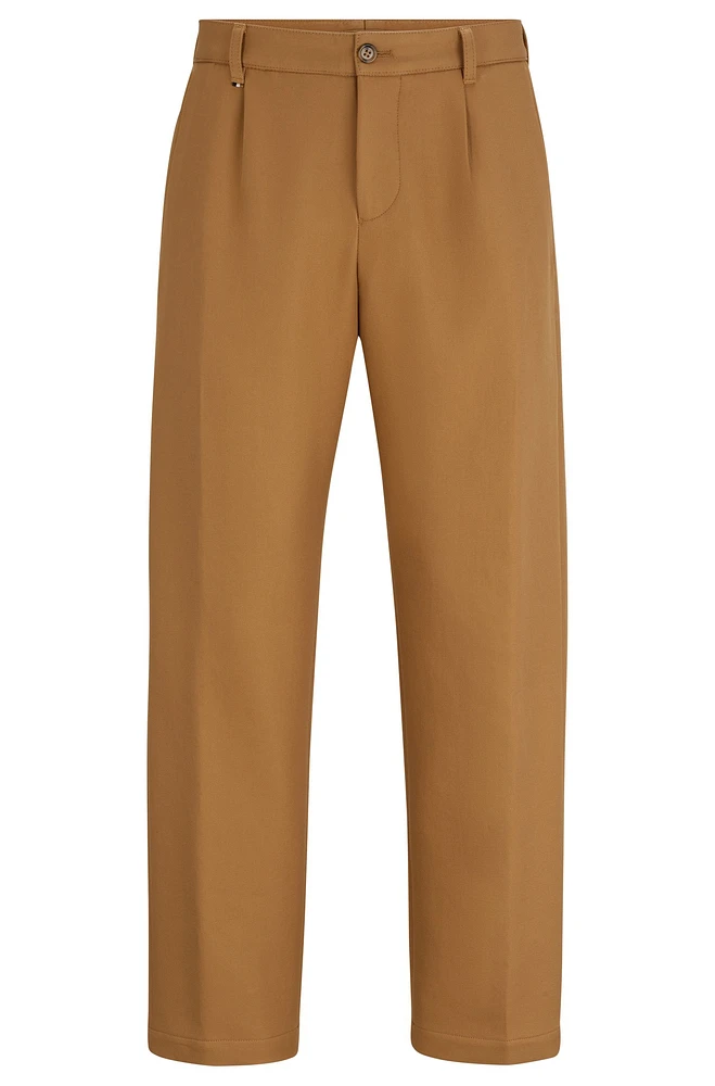 Straight-fit trousers cotton