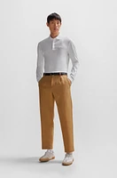 Straight-fit trousers cotton