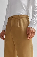 Pantalones straight fit en algodón
