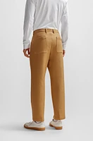 Straight-fit trousers cotton