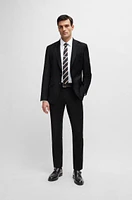 Slim-fit trousers virgin wool with stretch