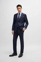 Slim-fit trousers virgin wool with stretch