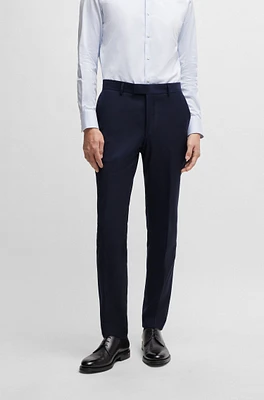 Slim-fit trousers virgin wool with stretch