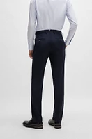 Slim-fit trousers virgin wool with stretch