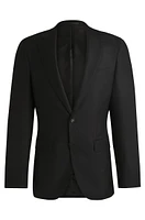 Slim-fit jacket virgin wool with stretch