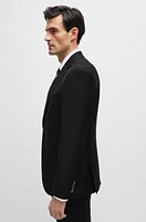 Slim-fit jacket virgin wool with stretch