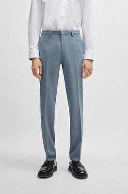 Extra-slim-fit trousers patterned performance-stretch cloth