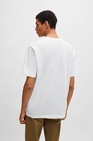 BOSS - Cotton-jersey T-shirt with music-inspired print White