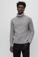 Rollneck sweater virgin wool and cashmere