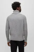 Rollneck sweater virgin wool and cashmere