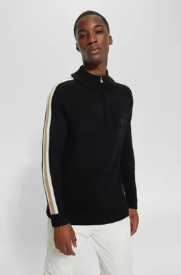 BOSS x Perfect Moment zip-neck sweater virgin wool