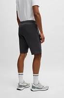 Shorts with 3D-molded logo