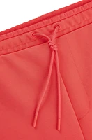 BOSS - Shorts with 3D-molded logo Light Red