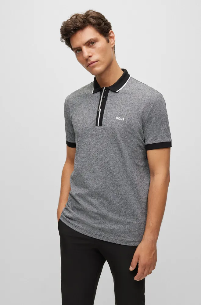 Cotton-piqué polo shirt with embroidered logo